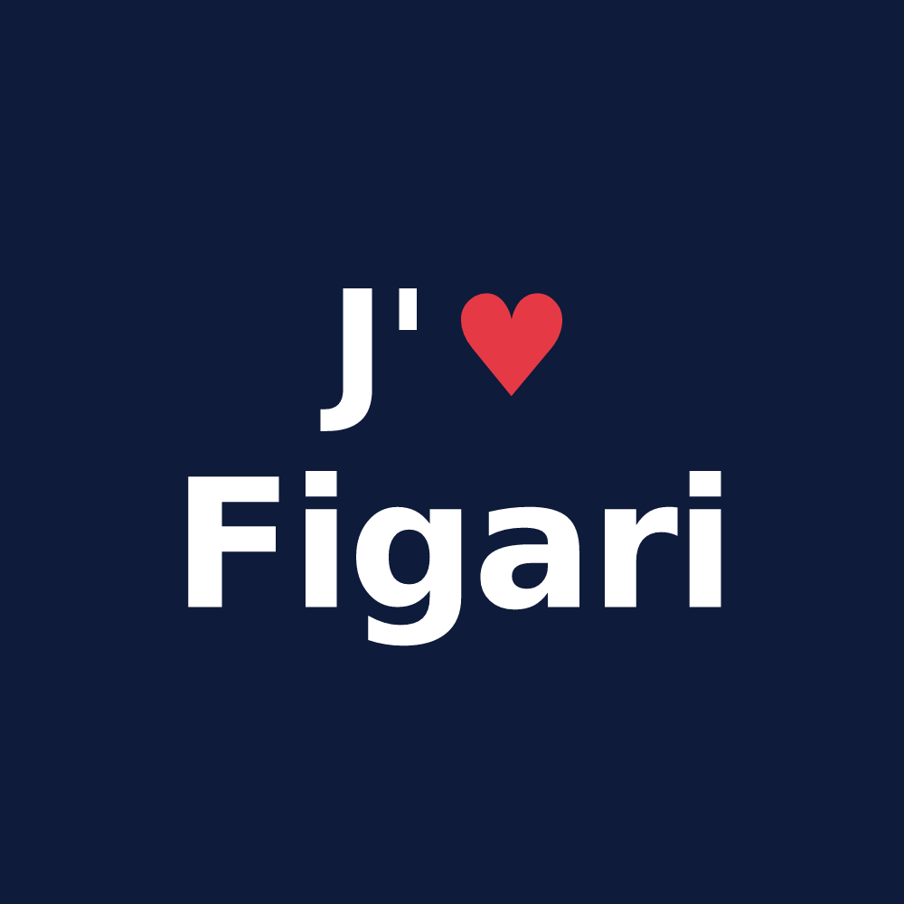 T-shirt personnalisé Figari — design J'aime Figari