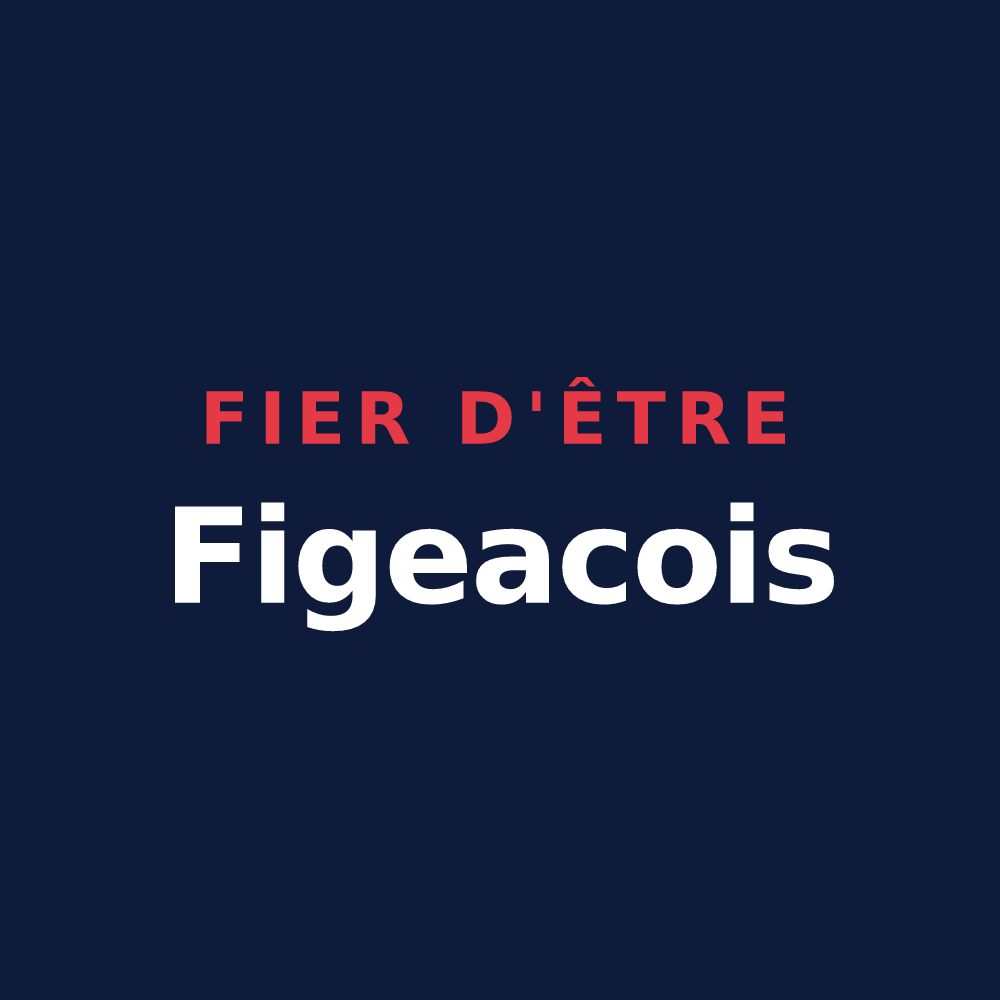 T-shirt « Fier d'être Figeacois » — design pour Figeac