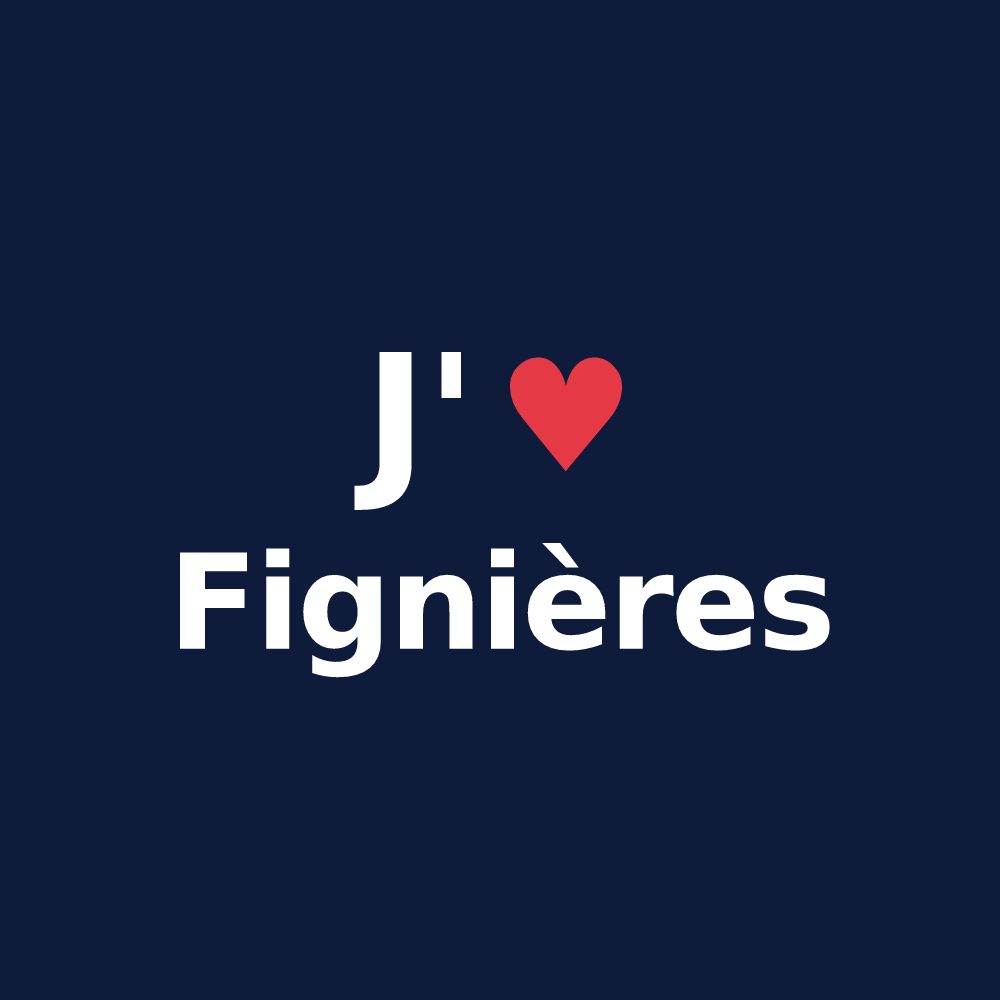 T-shirt personnalisé Fignières — design J'aime Fignières