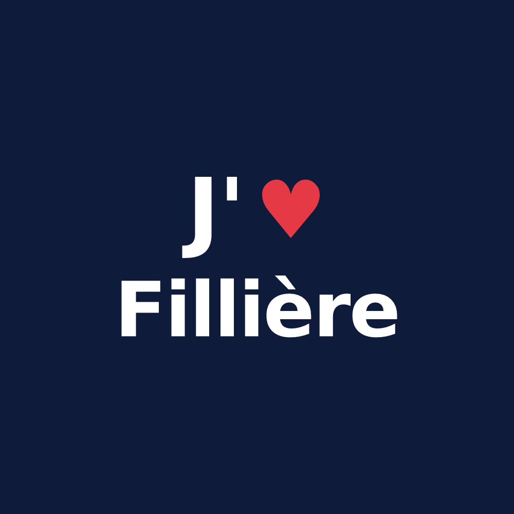 T-shirt personnalisé Fillière — design J'aime Fillière