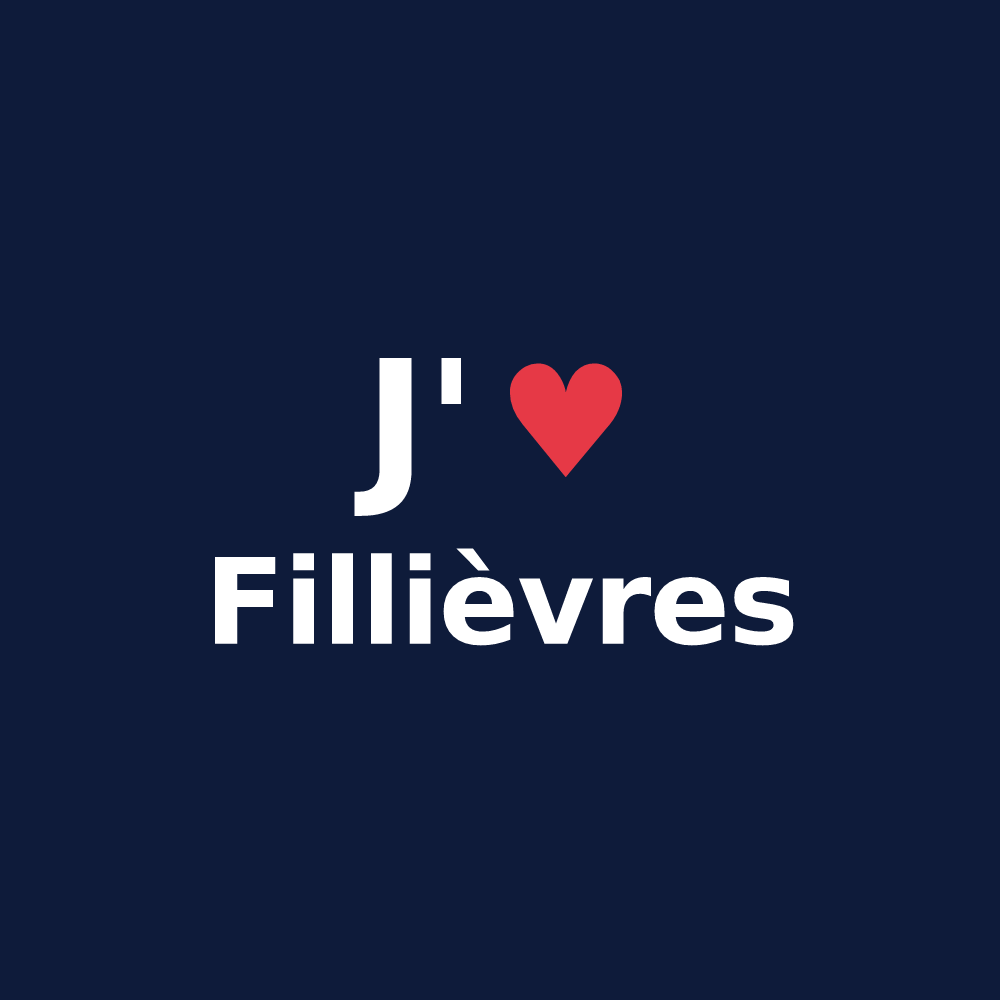 T-shirt personnalisé Fillièvres — design J'aime Fillièvres