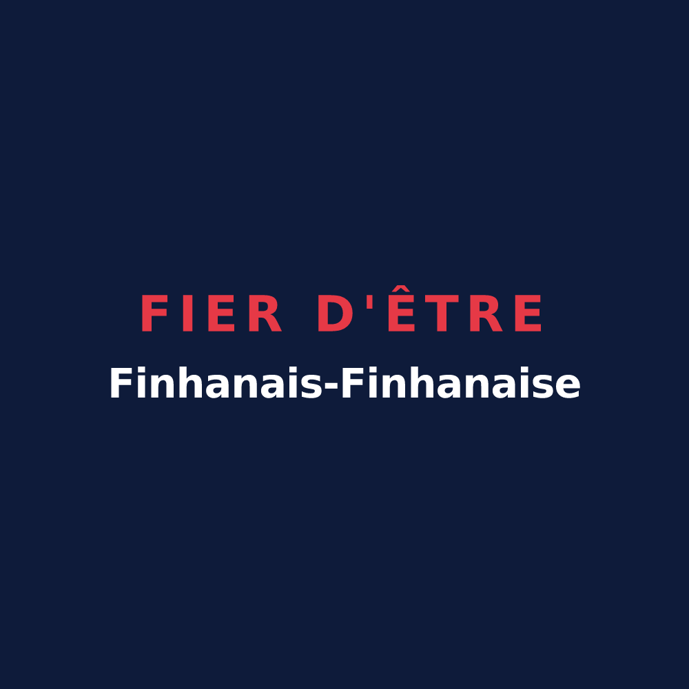 T-shirt « Fier d'être Finhanais-Finhanaise » — design pour Finhan