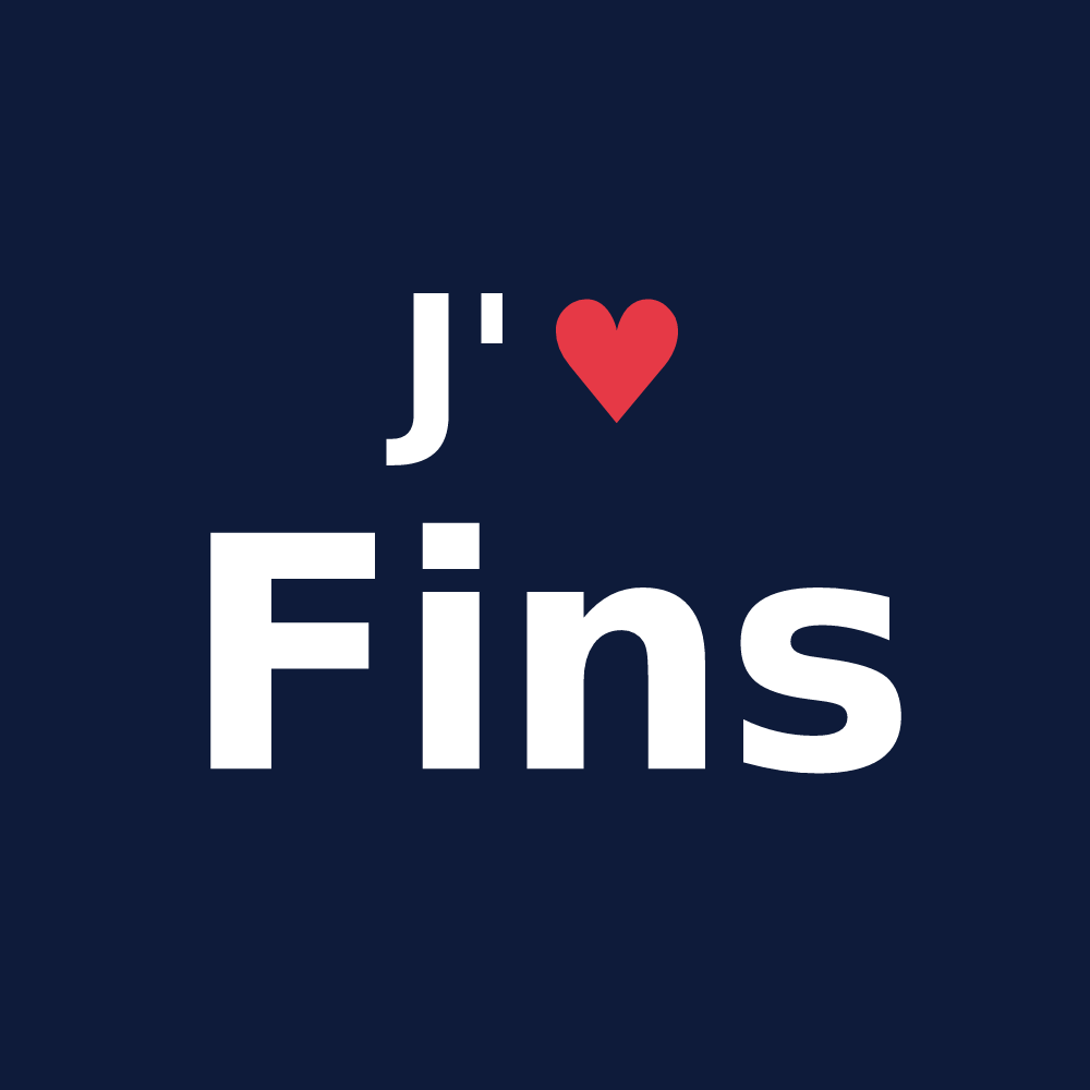 T-shirt personnalisé Fins — design J'aime Fins