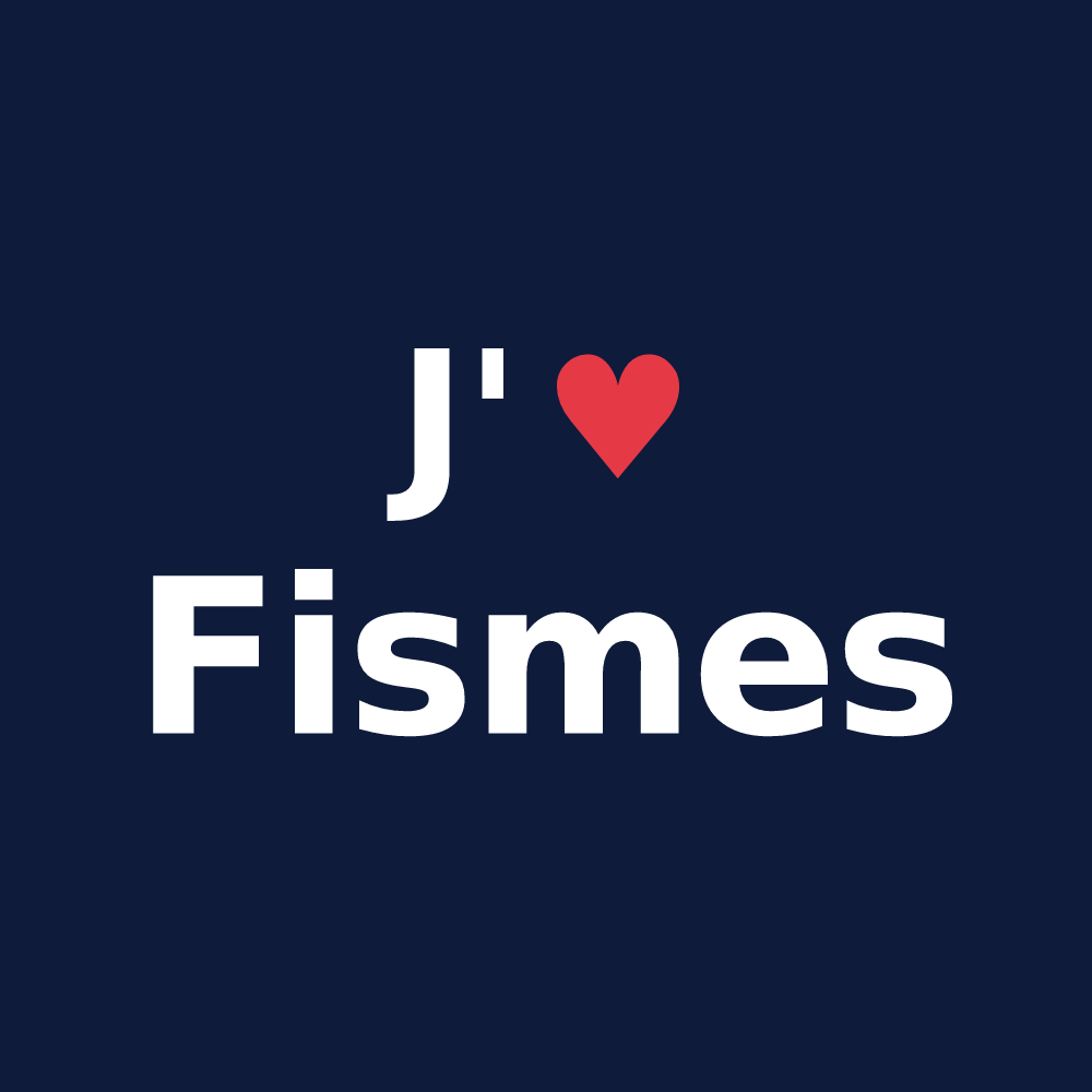 T-shirt personnalisé Fismes — design J'aime Fismes