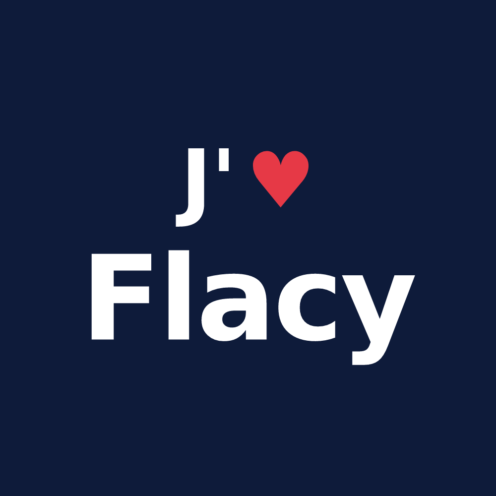 T-shirt personnalisé Flacy — design J'aime Flacy