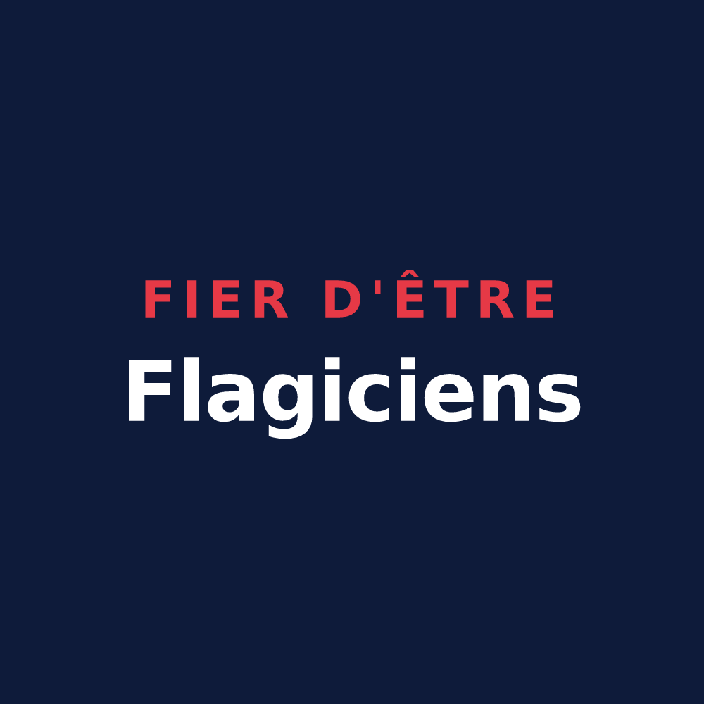 T-shirt « Fier d'être Flagiciens » — design pour Flagy