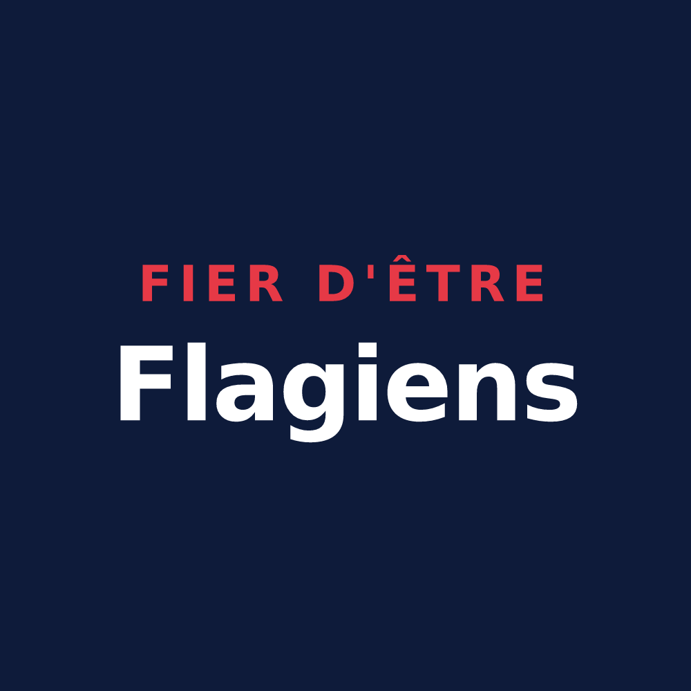 T-shirt « Fier d'être Flagiens » — design pour Flagy