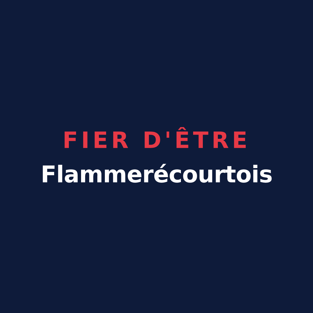 T-shirt « Fier d'être Flammerécourtois » — design pour Flammerécourt