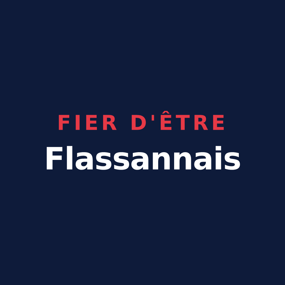 T-shirt « Fier d'être Flassannais » — design pour Flassans-sur-Issole