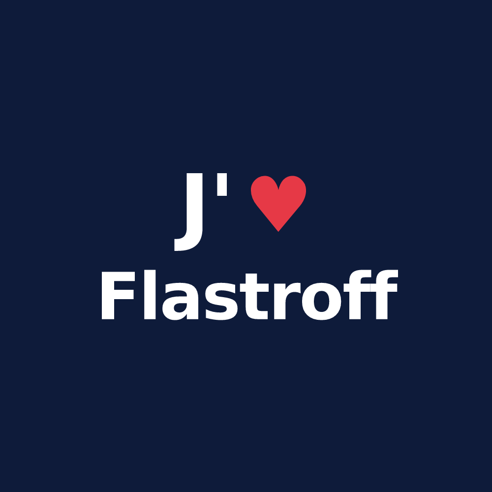 T-shirt personnalisé Flastroff — design J'aime Flastroff