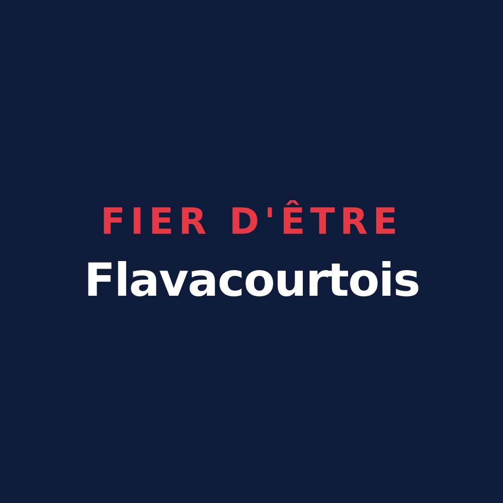 T-shirt « Fier d'être Flavacourtois » — design pour Flavacourt
