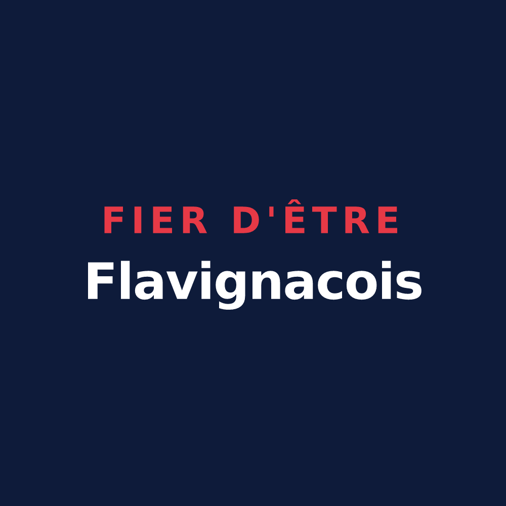 T-shirt « Fier d'être Flavignacois » — design pour Flavignac
