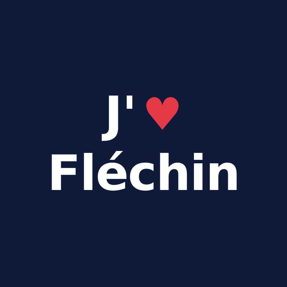 T-shirt personnalisé Fléchin — design J'aime Fléchin