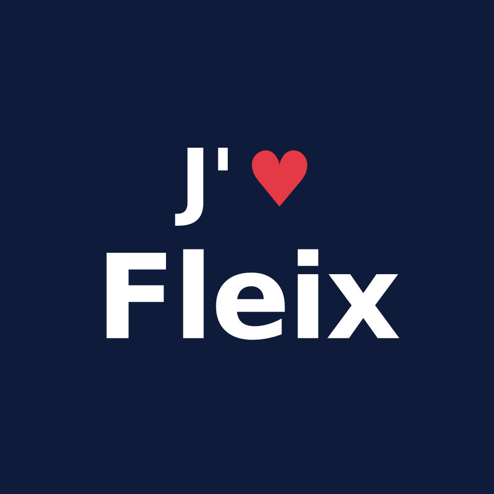 T-shirt personnalisé Fleix — design J'aime Fleix