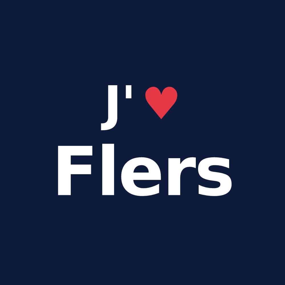 T-shirt personnalisé Flers — design J'aime Flers