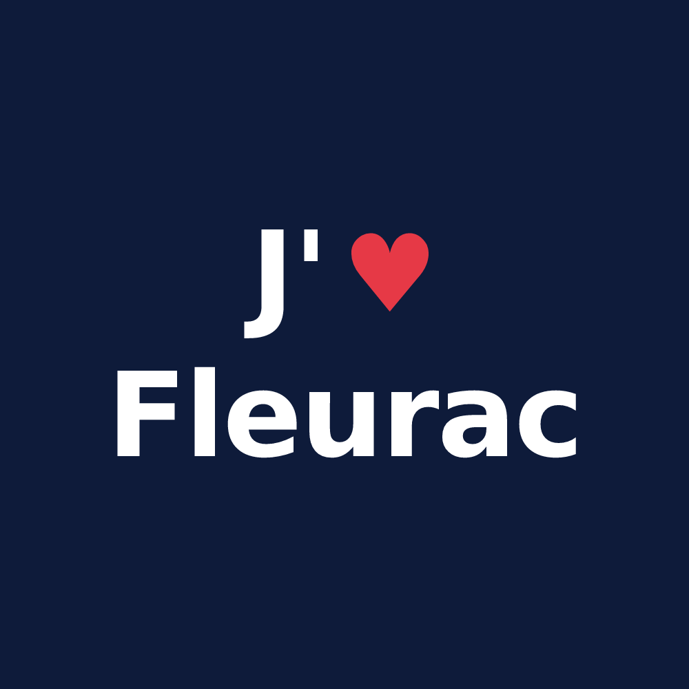 T-shirt personnalisé Fleurac — design J'aime Fleurac