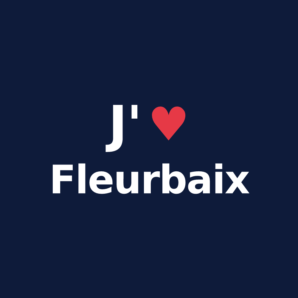 T-shirt personnalisé Fleurbaix — design J'aime Fleurbaix
