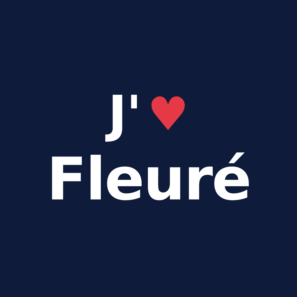 T-shirt personnalisé Fleuré — design J'aime Fleuré