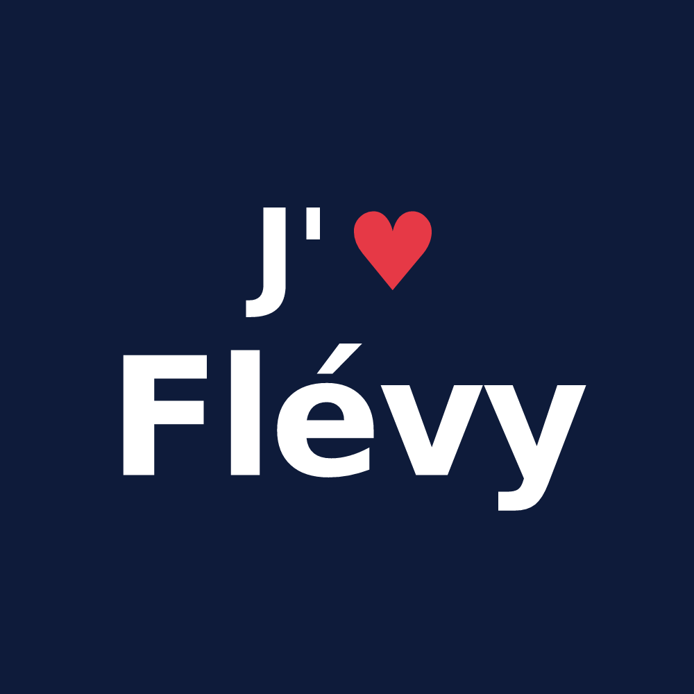T-shirt personnalisé Flévy — design J'aime Flévy