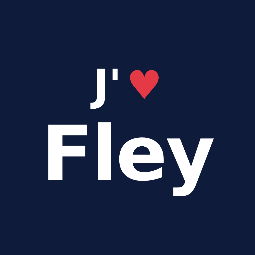 T-shirt personnalisé Fley — design J'aime Fley