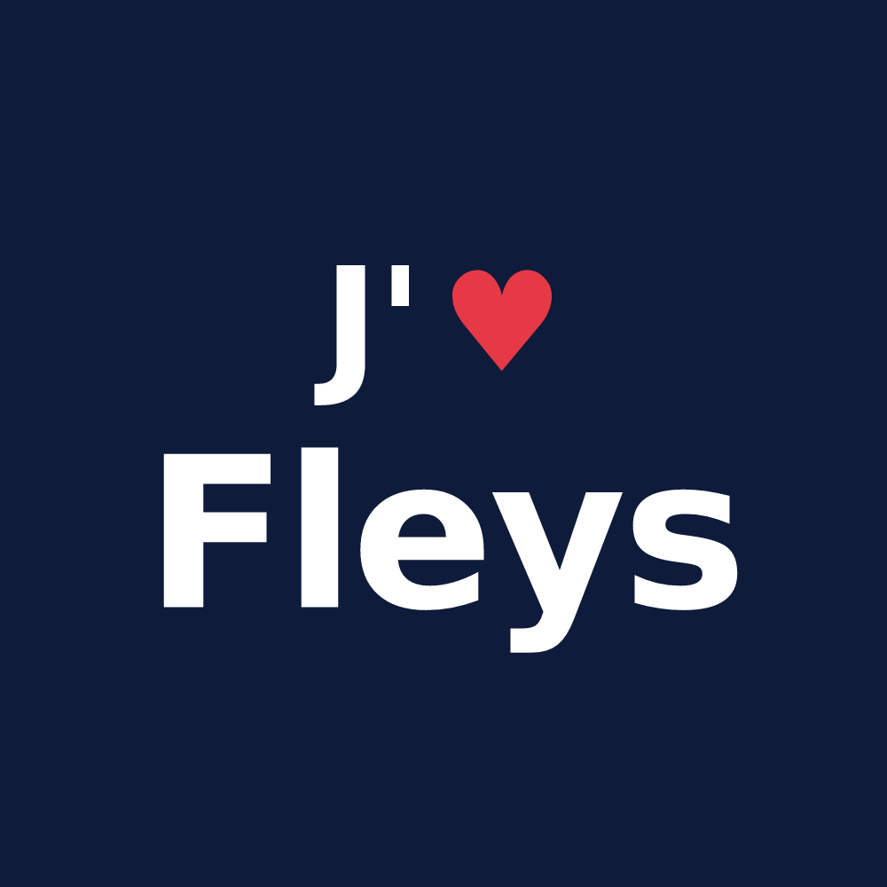 T-shirt personnalisé Fleys — design J'aime Fleys