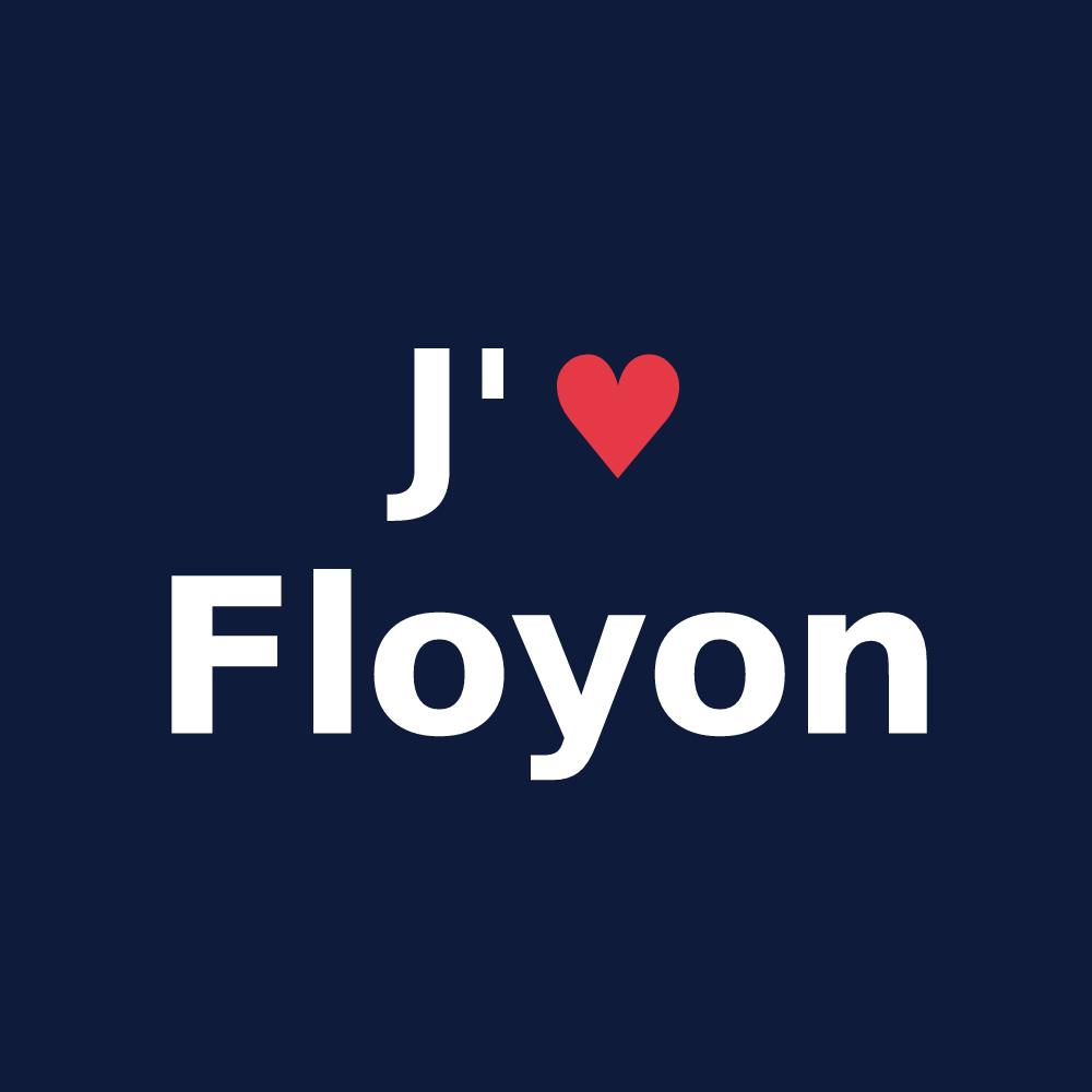 T-shirt personnalisé Floyon — design J'aime Floyon