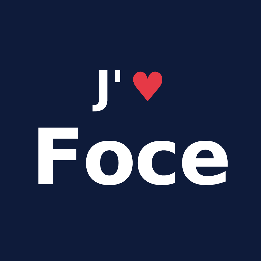 T-shirt personnalisé Foce — design J'aime Foce