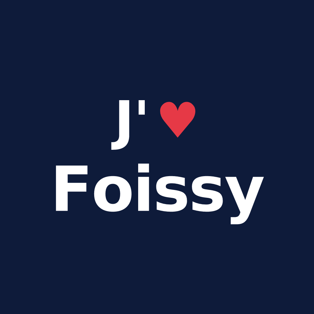 T-shirt personnalisé Foissy — design J'aime Foissy