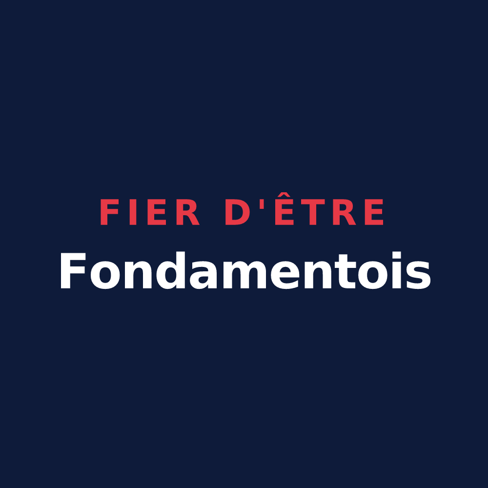 T-shirt « Fier d'être Fondamentois » — design pour Fondamente