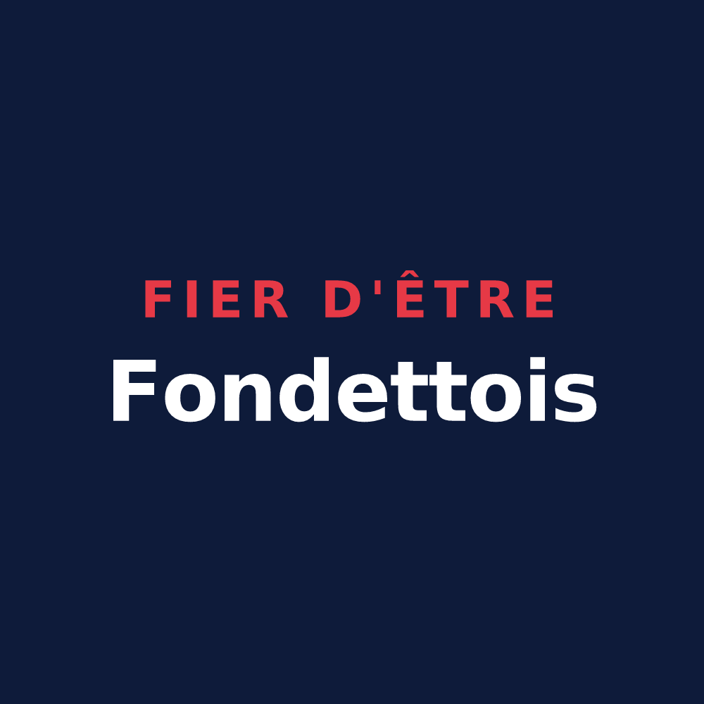 T-shirt « Fier d'être Fondettois » — design pour Fondettes