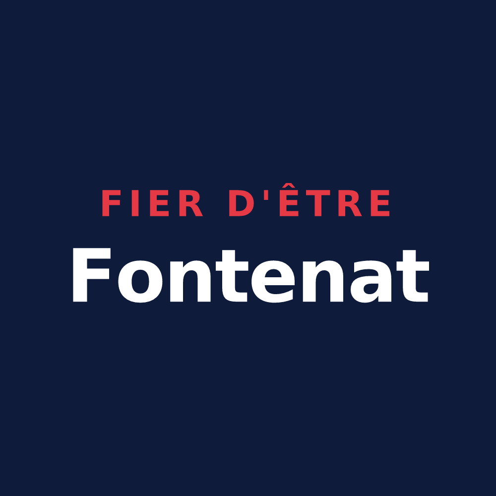 T-shirt « Fier d'être Fontenat » — design pour Fontaine-Denis-Nuisy