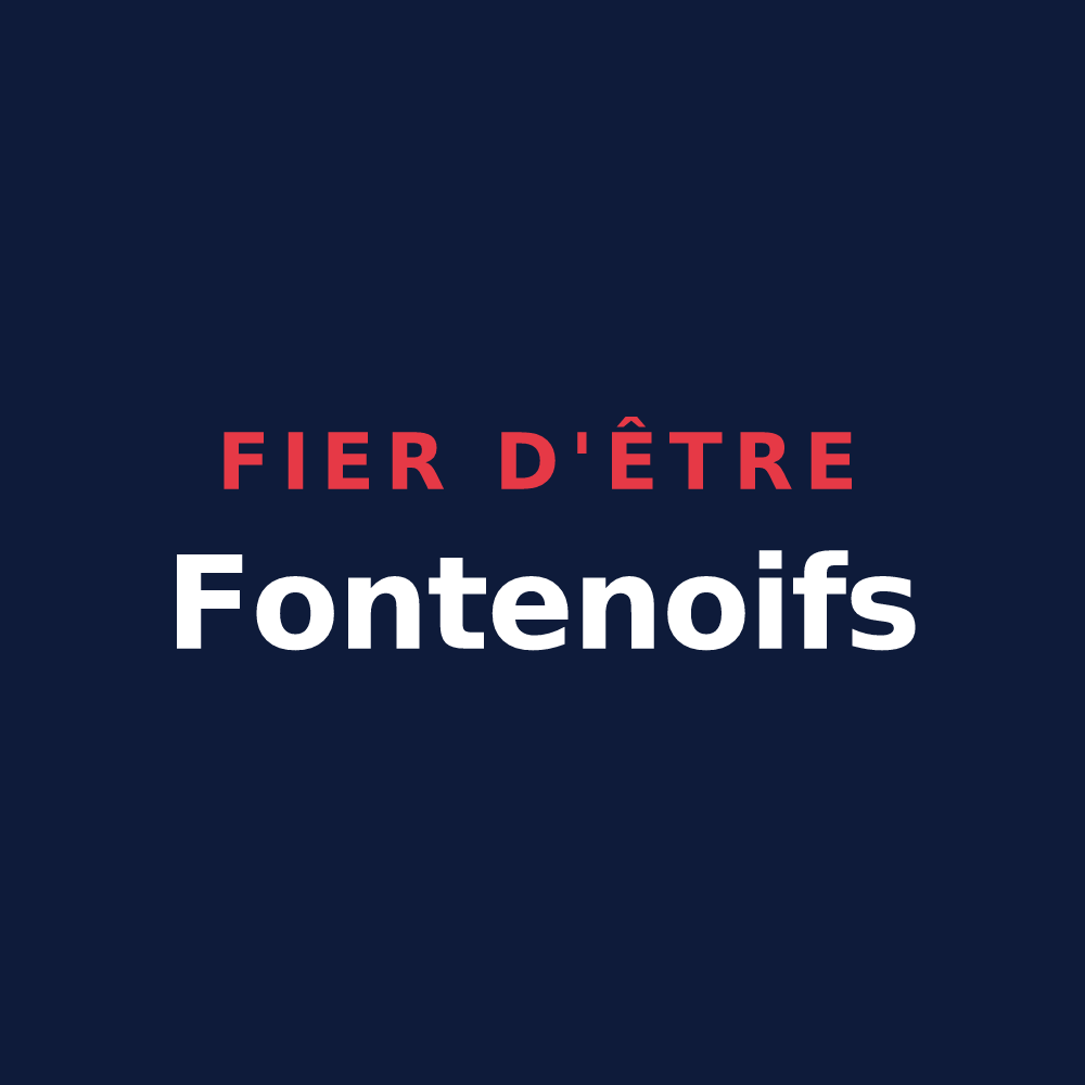 T-shirt « Fier d'être Fontenoifs » — design pour Fontaine-l'Abbé