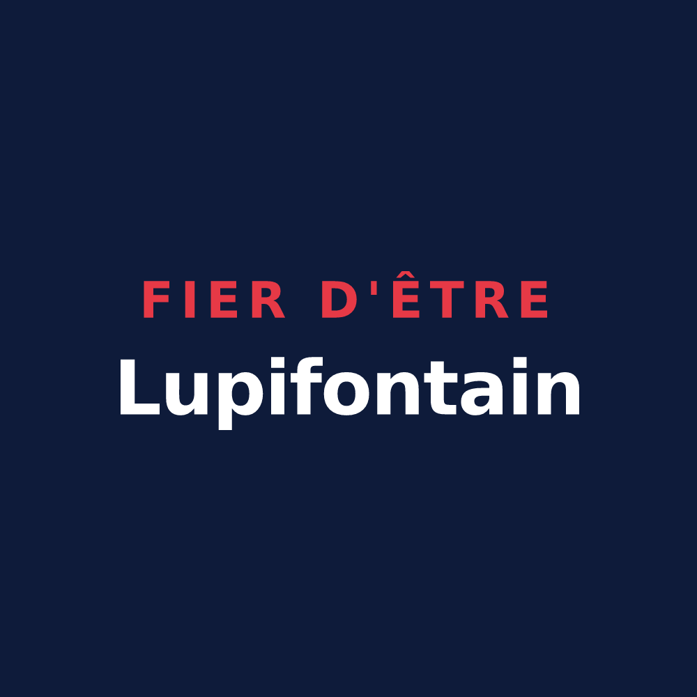 T-shirt « Fier d'être Lupifontain » — design pour Fontaine-la-Louvet