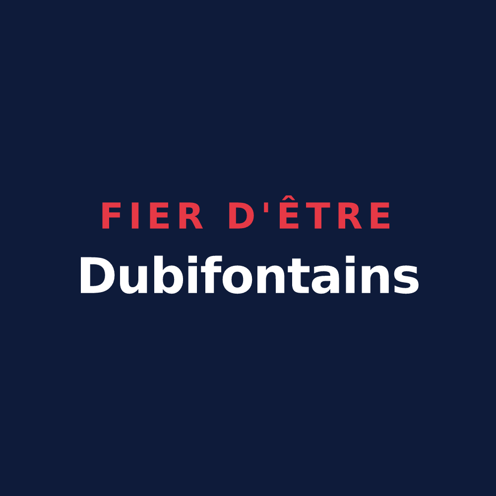T-shirt « Fier d'être Dubifontains » — design pour Fontaines-en-Duesmois