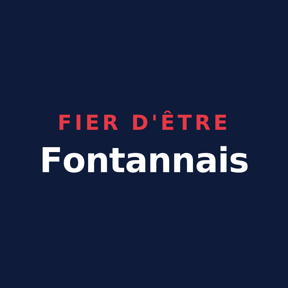 T-shirt « Fier d'être Fontannais » — design pour Fontan