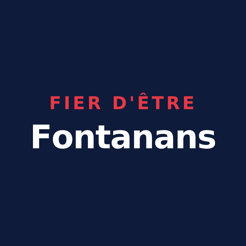 T-shirt « Fier d'être Fontanans » — design pour Fontanès-de-Sault