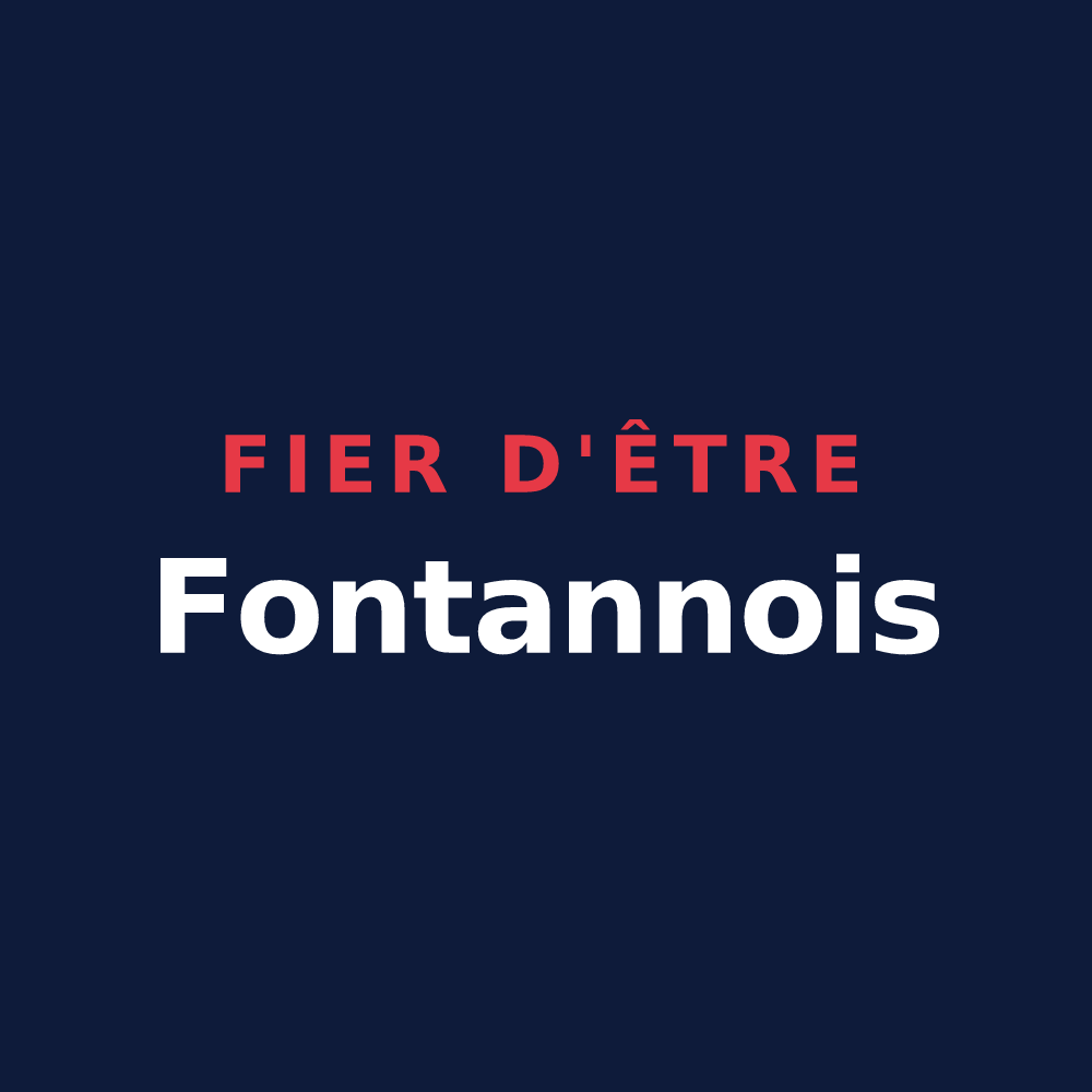 T-shirt « Fier d'être Fontannois » — design pour Fontannes