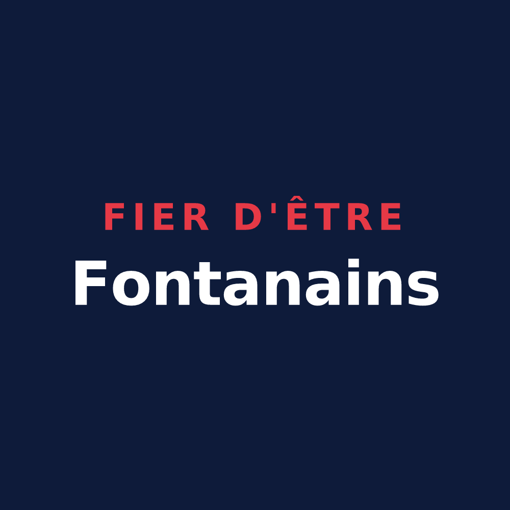 T-shirt « Fier d'être Fontanains » — design pour Fontans