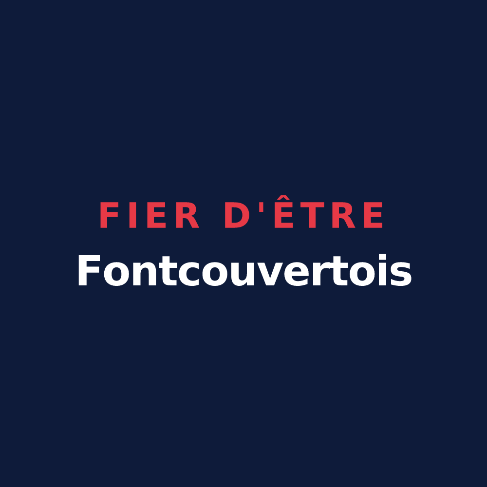 T-shirt « Fier d'être Fontcouvertois » — design pour Fontcouverte