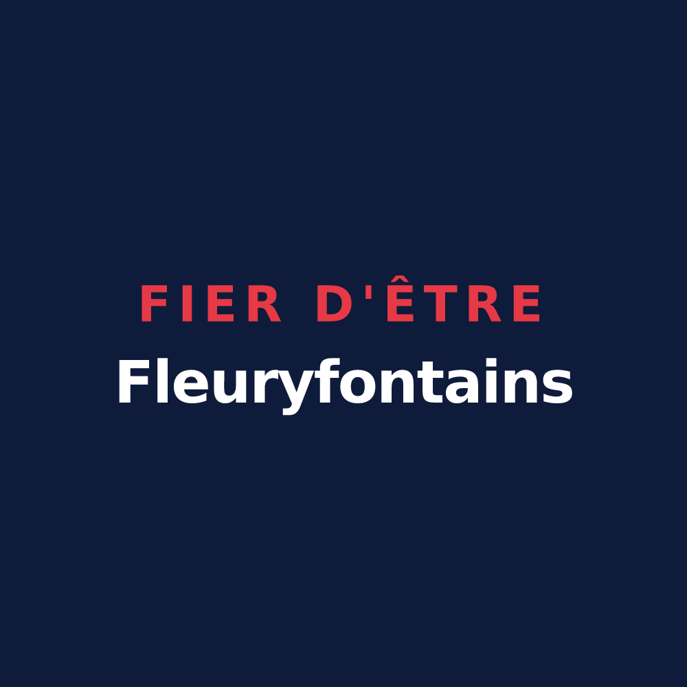 T-shirt « Fier d'être Fleuryfontains » — design pour Fontenay-le-Fleury