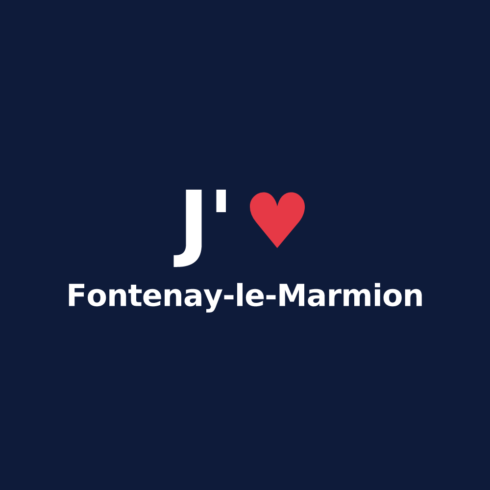 T-shirt personnalisé Fontenay-le-Marmion — design J'aime Fontenay-le-Marmion