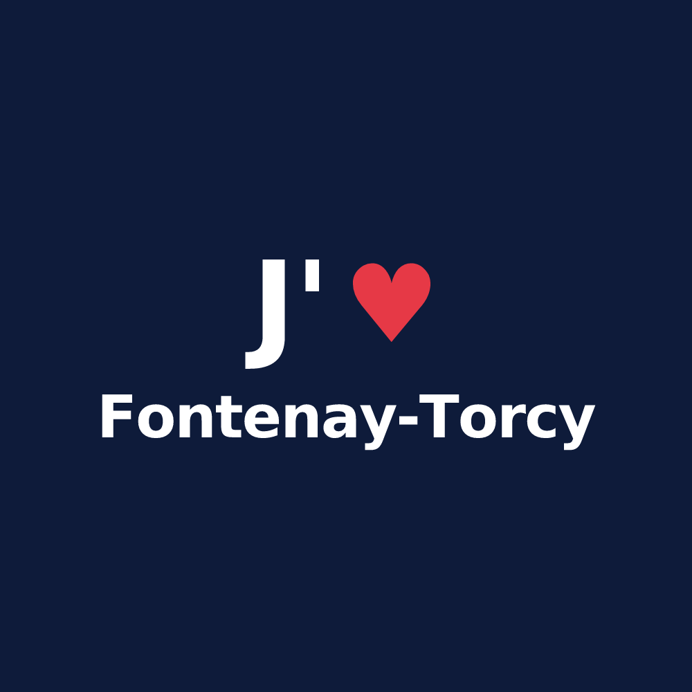 T-shirt personnalisé Fontenay-Torcy — design J'aime Fontenay-Torcy