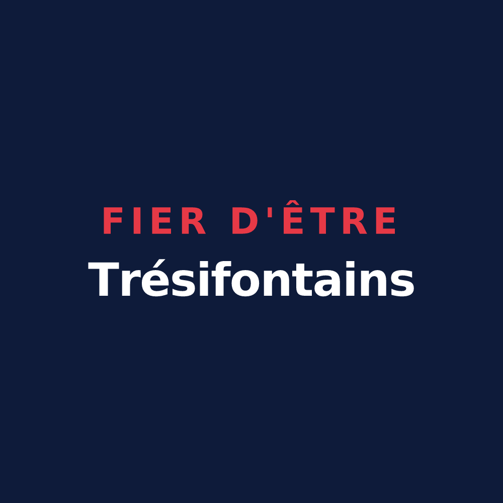 T-shirt « Fier d'être Trésifontains » — design pour Fontenay-Trésigny