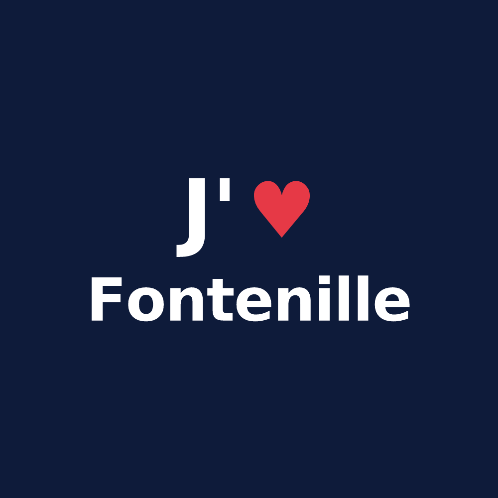 T-shirt personnalisé Fontenille — design J'aime Fontenille
