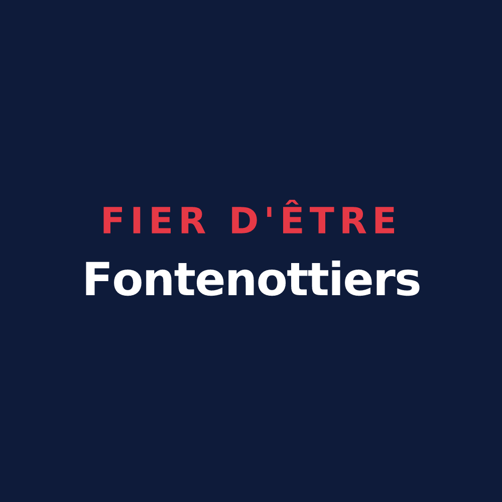 T-shirt « Fier d'être Fontenottiers » — design pour Fontenotte