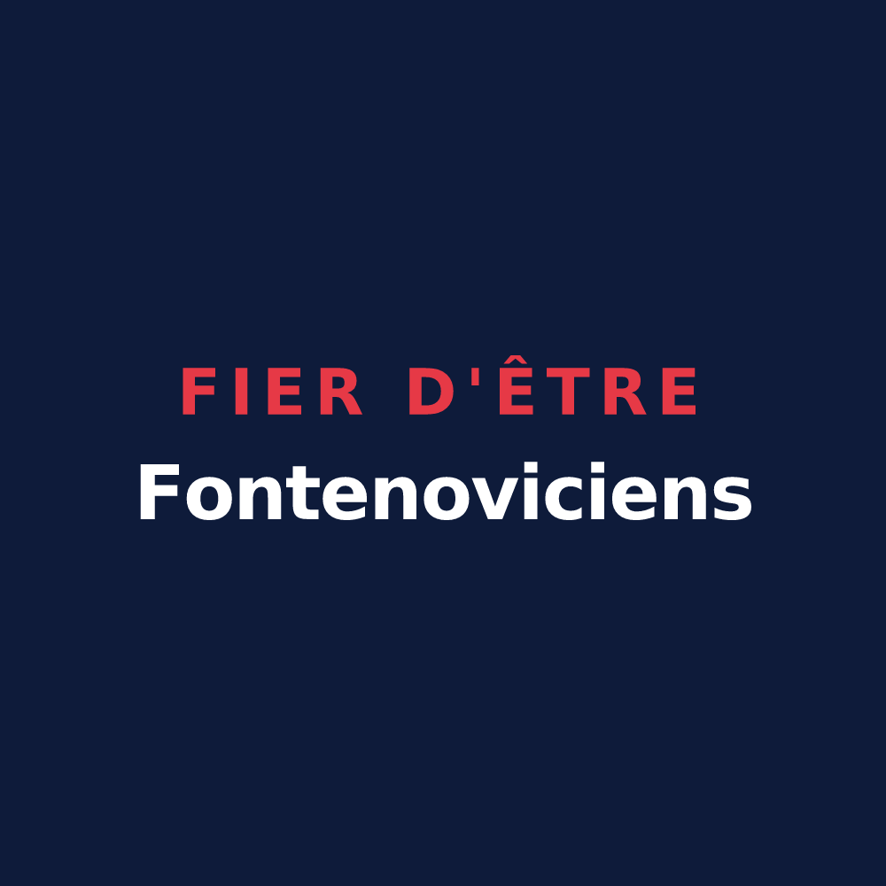 T-shirt « Fier d'être Fontenoviciens » — design pour Fontenoy