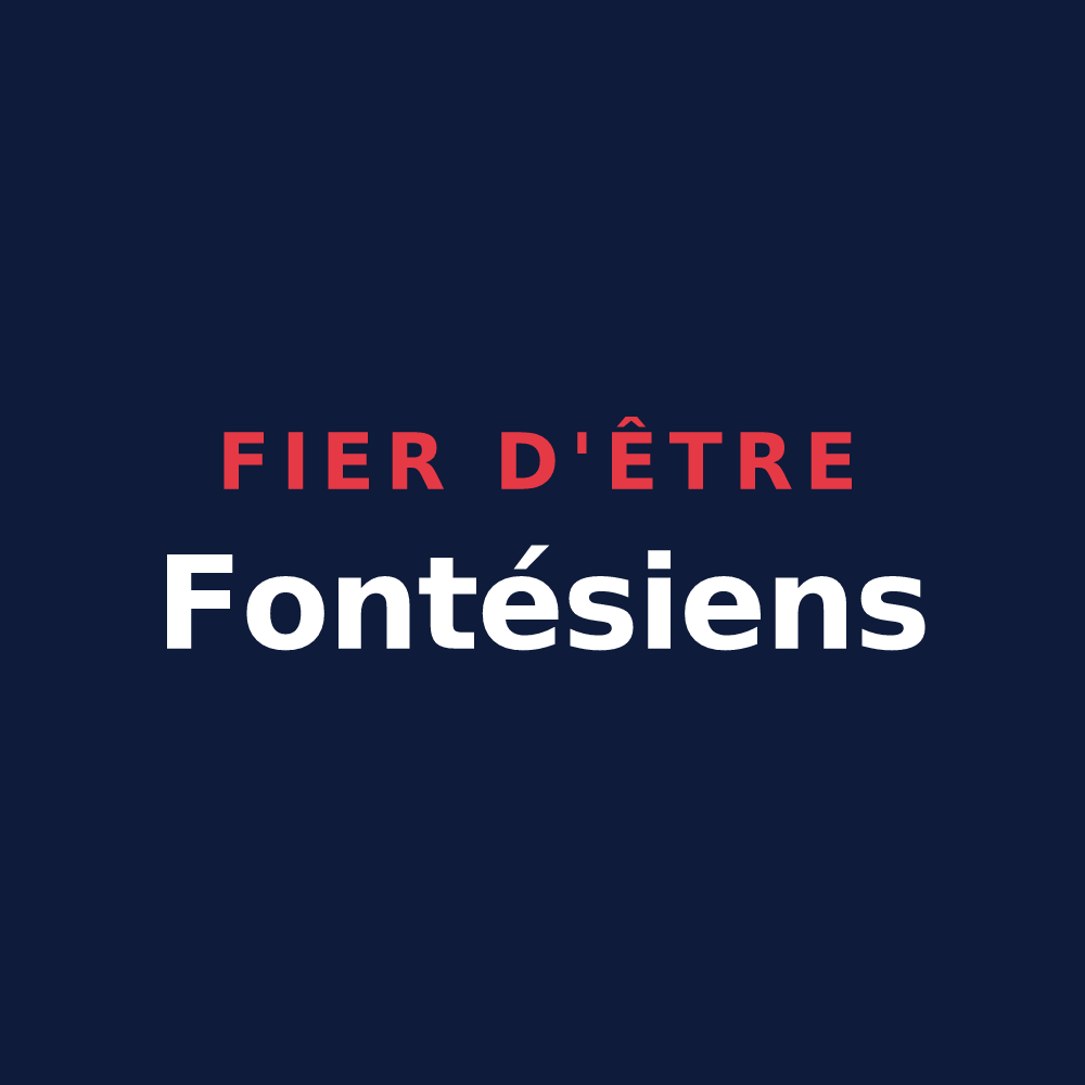 T-shirt « Fier d'être Fontésiens » — design pour Fontet