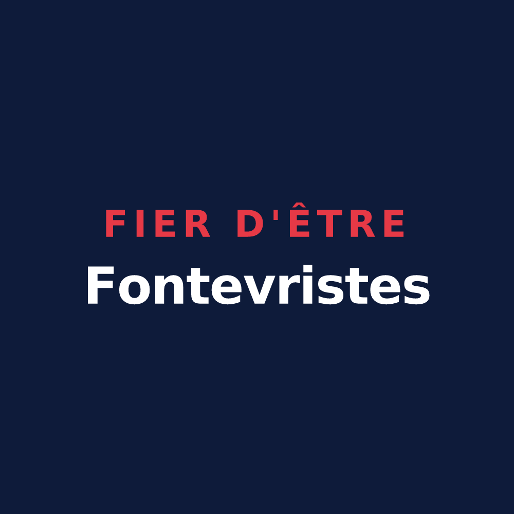 T-shirt « Fier d'être Fontevristes » — design pour Fontevraud-l'Abbaye