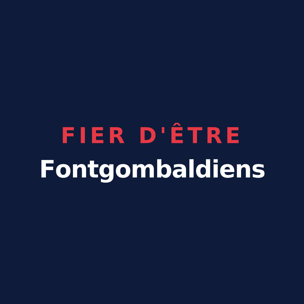 T-shirt « Fier d'être Fontgombaldiens » — design pour Fontgombault
