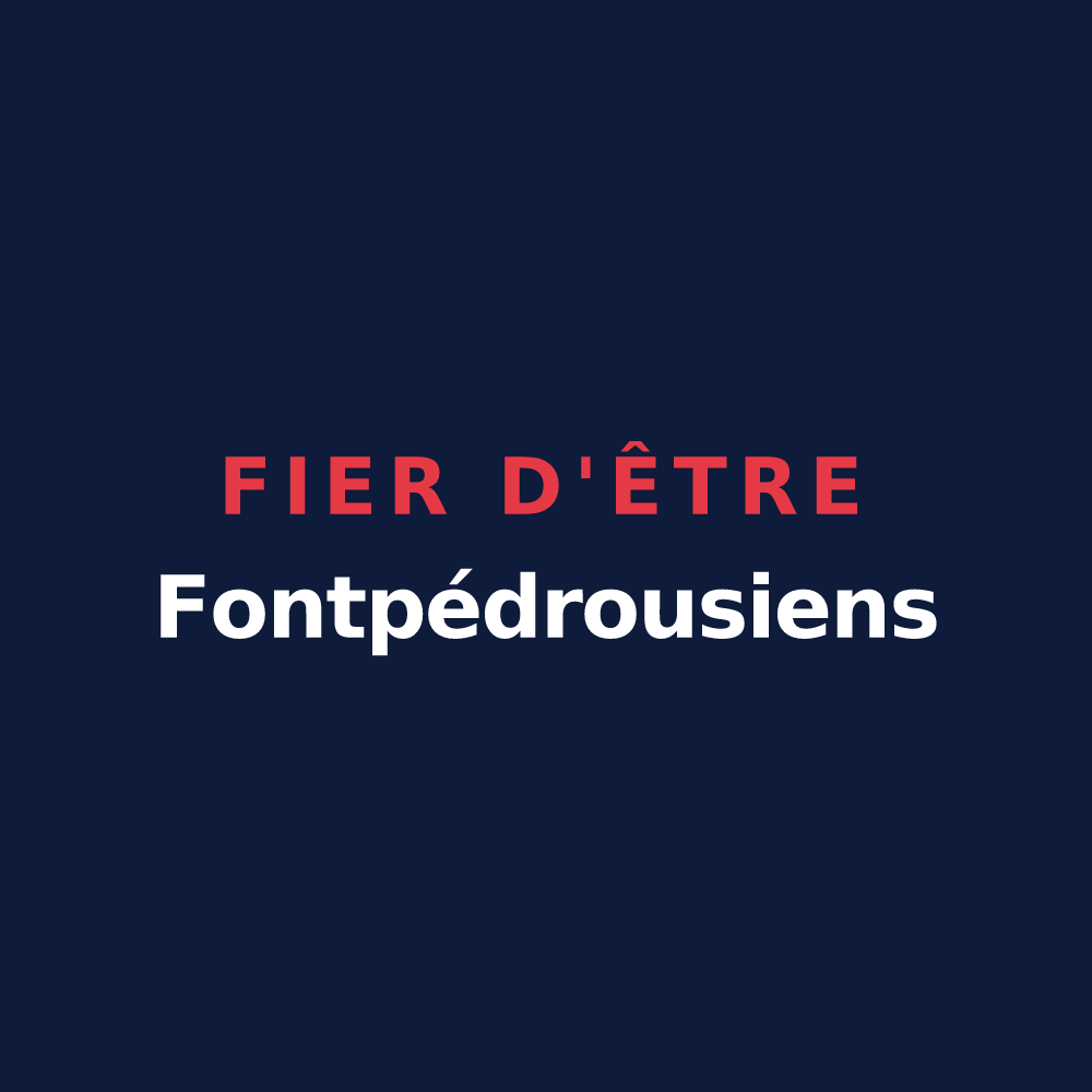 T-shirt « Fier d'être Fontpédrousiens » — design pour Fontpédrouse